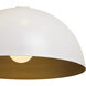 Lohn 1 Light Matte White Pendant Ceiling Light